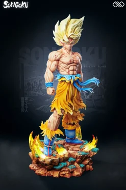 1/6 & 1/4 & 1/2 Scale First Meet Super Saiyan Son Goku - Dragon Ball Resin Statue - Unlimited Studios