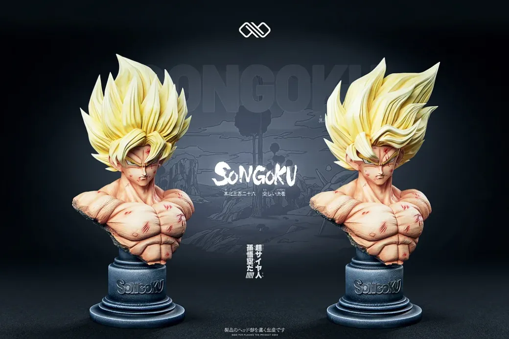 1/6 & 1/4 & 1/2 Scale First Meet Super Saiyan Son Goku - Dragon Ball Resin Statue - Unlimited Studios