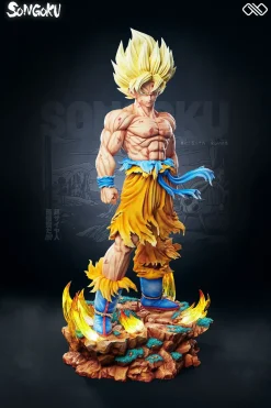 1/6 & 1/4 & 1/2 Scale First Meet Super Saiyan Son Goku - Dragon Ball Resin Statue - Unlimited Studios
