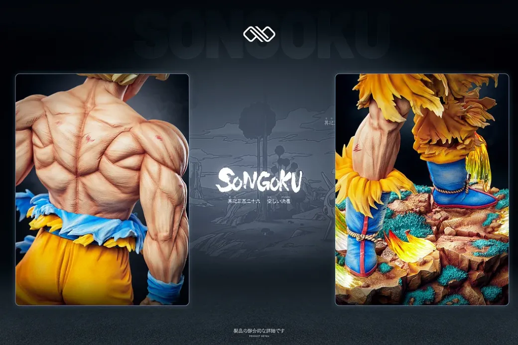 1/6 & 1/4 & 1/2 Scale First Meet Super Saiyan Son Goku - Dragon Ball Resin Statue - Unlimited Studios