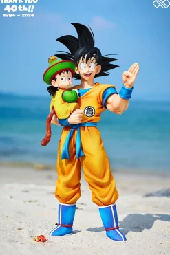 1/6 & 1/4 & 1/2 Scale 40th Anniversary Title Page Series 001 Hugging Father & Son - Dragon Ball Resin Statue - Unlimited Studios