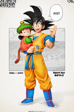 1/6 & 1/4 & 1/2 Scale 40th Anniversary Title Page Series 001 Hugging Father & Son - Dragon Ball Resin Statue - Unlimited Studios