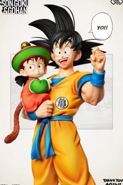 1/6 & 1/4 & 1/2 Scale 40th Anniversary Title Page Series 001 Hugging Father & Son - Dragon Ball Resin Statue - Unlimited Studios