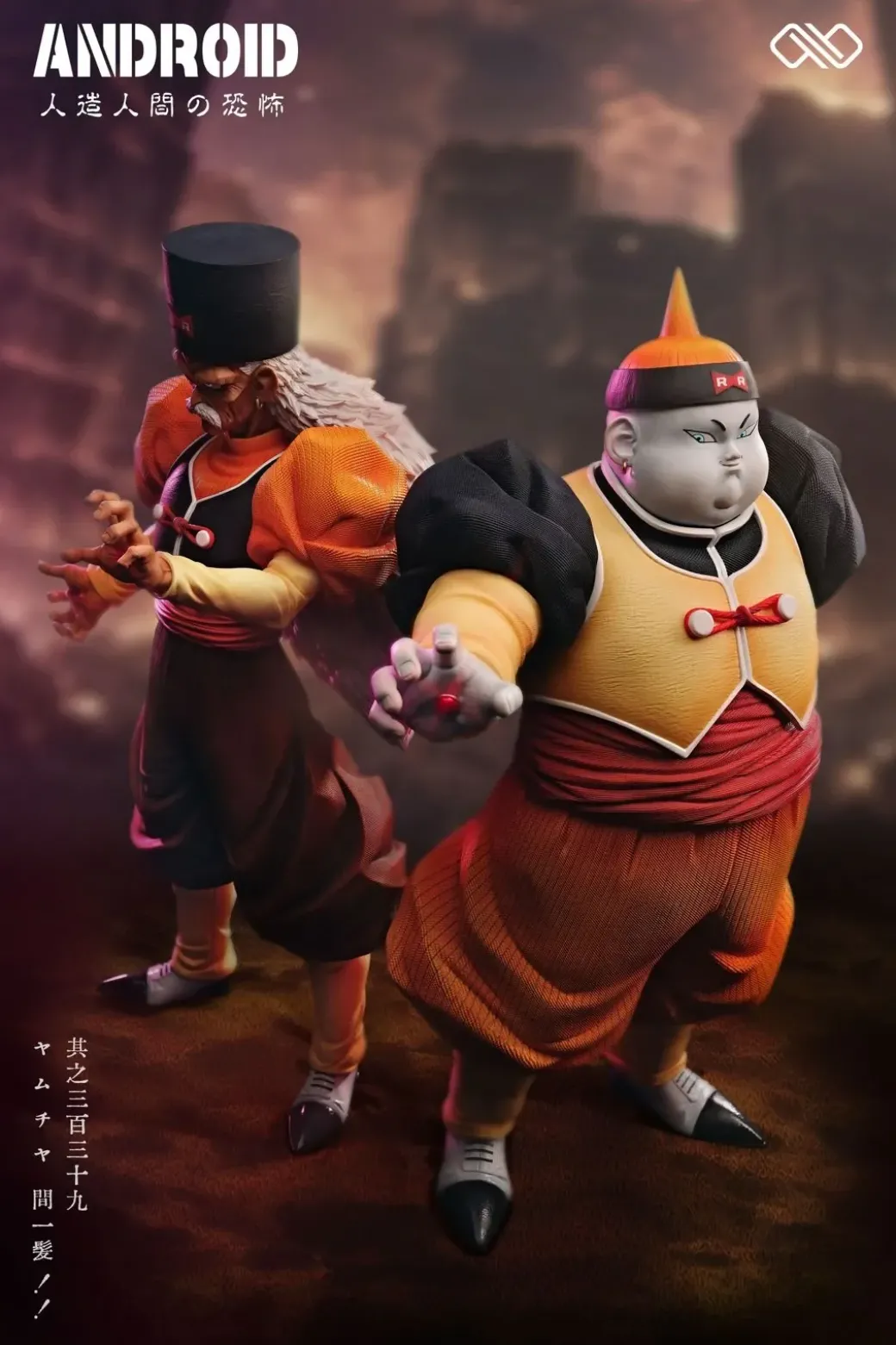 1/6 & 1/4 Scale Android 19 & Android 20 - Dragon Ball Resin Statue - Unlimited Studios