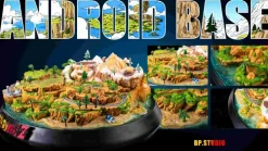 1/6 & 1/4 Scale Androids Base ONLY - Dragon Ball Resin Statue - BP.Studio