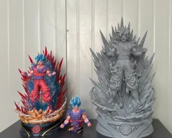1/6 & 1/4 Scale Anniversary Super Saiyan Blue Kaio-Ken with LED - Dragon Ball Resin Statue - Deyin-Studios