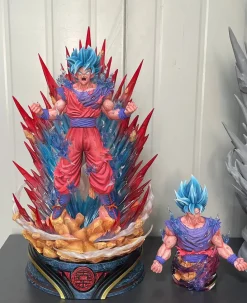 1/6 & 1/4 Scale Anniversary Super Saiyan Blue Kaio-Ken with LED - Dragon Ball Resin Statue - Deyin-Studios