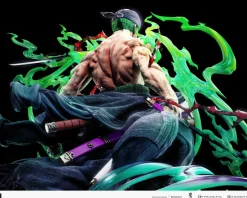 1/6 & 1/4 Scale Awakened Roronoa Zoro with LED - ONE PIECE Resin Statue - LAST SLEEP Studios