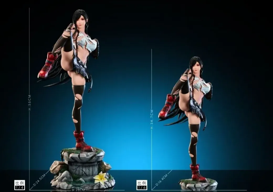 1/6 & 1/4 Scale Battle Tifa Lockhart - (FF7) Final Fantasy VII Resin Statue - MU Studio