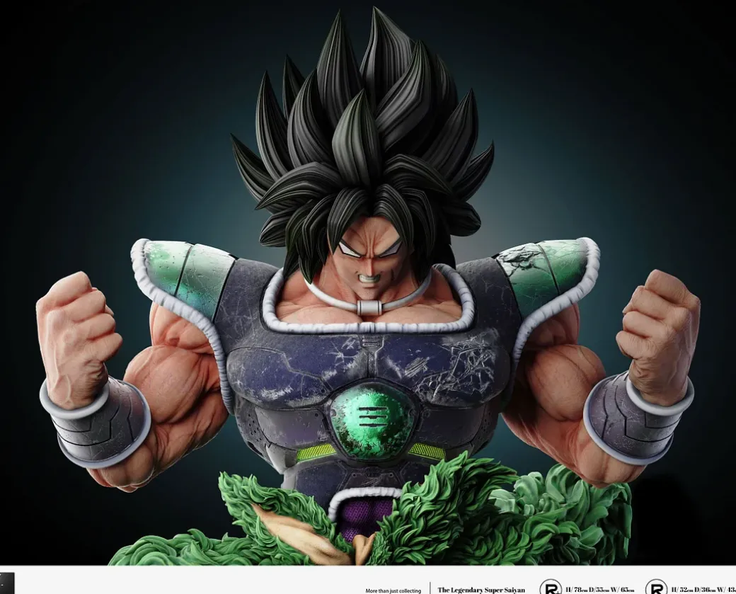 1/6 & 1/4 Scale Broly - Dragon Ball Resin Statue - LAST SLEEP Studios