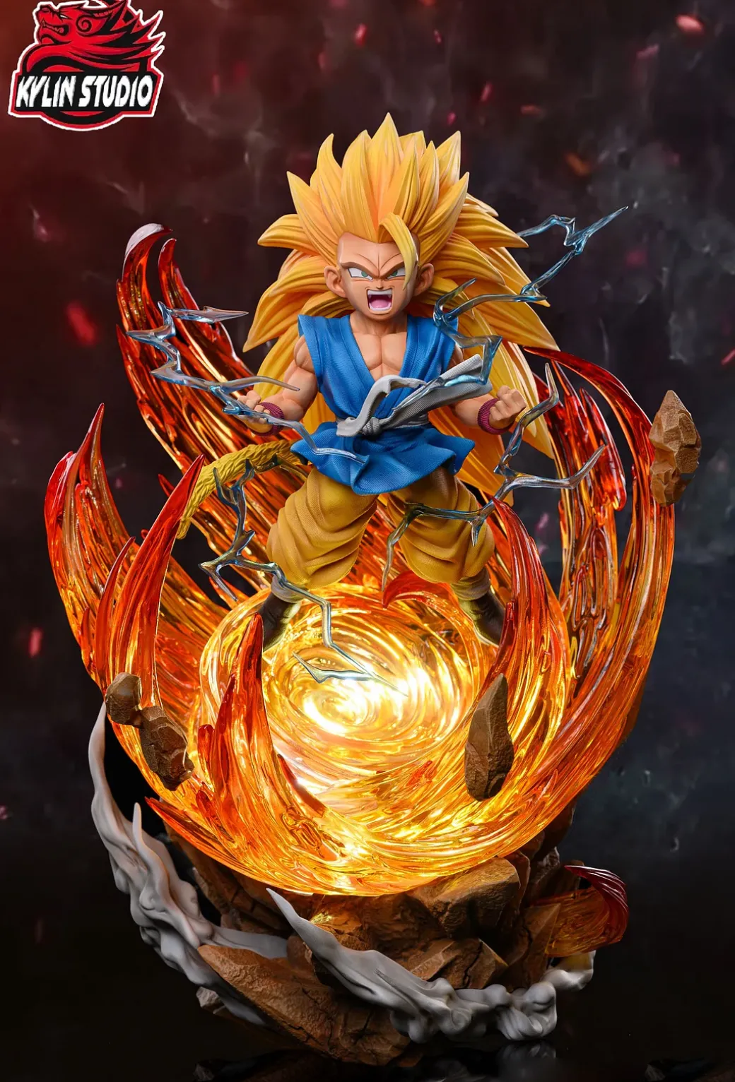 1/6 & 1/4 Scale Childhood Super Saiyan 3 Son Goku - Dragon Ball Resin Statue - Kylin Studio