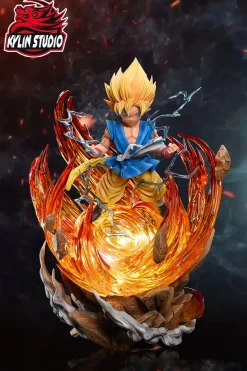 1/6 & 1/4 Scale Childhood Super Saiyan 3 Son Goku - Dragon Ball Resin Statue - Kylin Studio