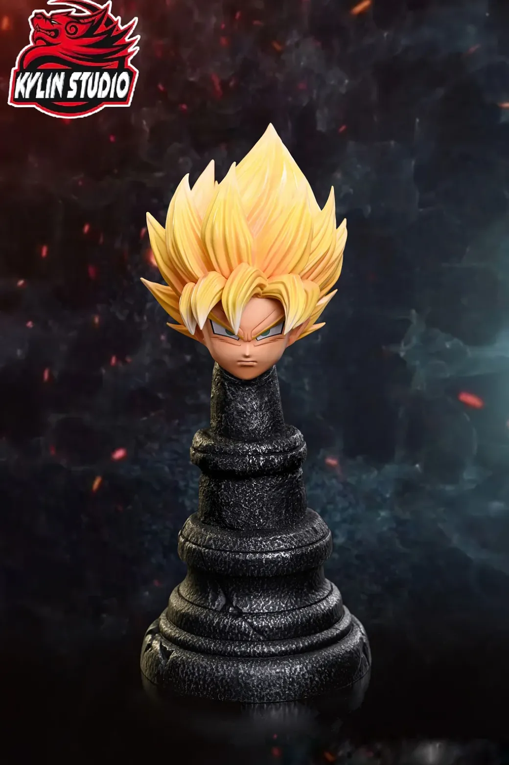 1/6 & 1/4 Scale Childhood Super Saiyan 3 Son Goku - Dragon Ball Resin Statue - Kylin Studio