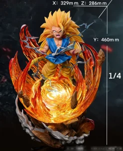1/6 & 1/4 Scale Childhood Super Saiyan 3 Son Goku - Dragon Ball Resin Statue - Kylin Studio