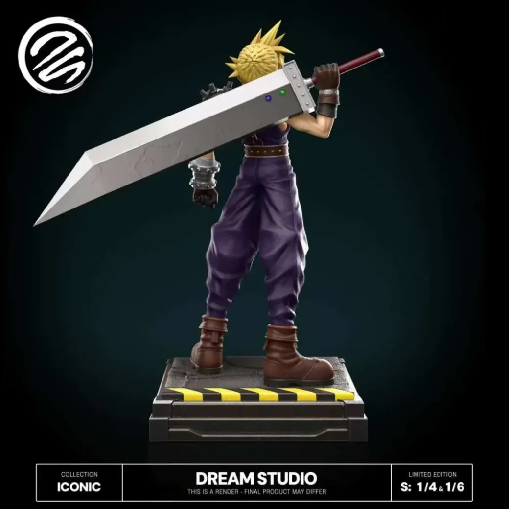 1/6 & 1/4 Scale Cloud Strife - (FF7) Final Fantasy VII Resin Statue - Dream-Studio