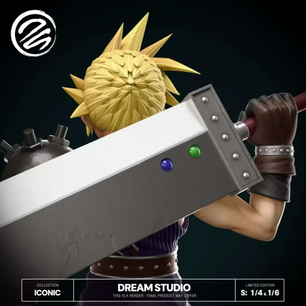 1/6 & 1/4 Scale Cloud Strife - (FF7) Final Fantasy VII Resin Statue - Dream-Studio