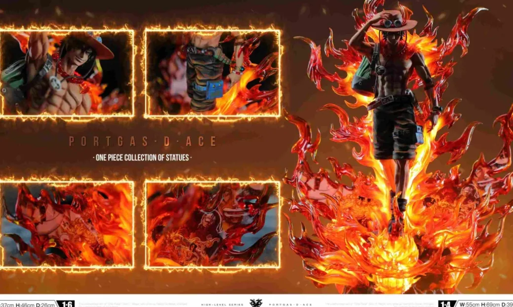 1/6 & 1/4 Scale Fire Fist Portgas D. Ace - ONE PIECE Resin Statue - okr Studio