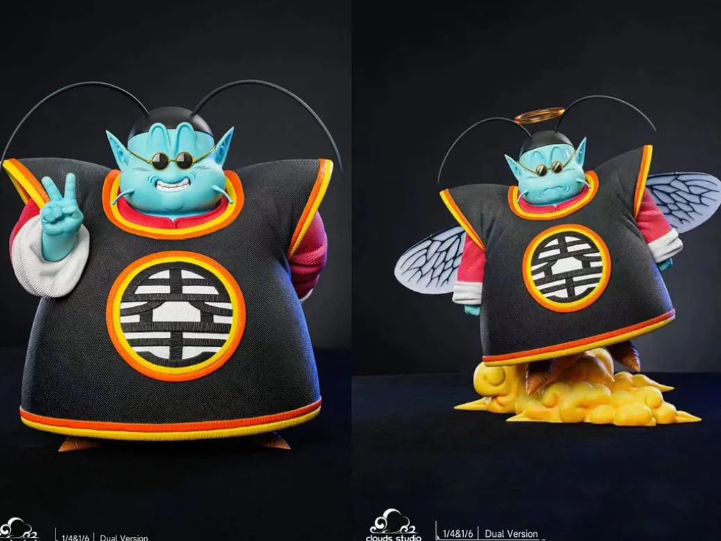 1/6 & 1/4 Scale Flying Ver. & Smiling Ver. King Kai - Dragon Ball Resin Statue - Clouds Studios