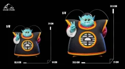 1/6 & 1/4 Scale Flying Ver. & Smiling Ver. King Kai - Dragon Ball Resin Statue - Clouds Studios