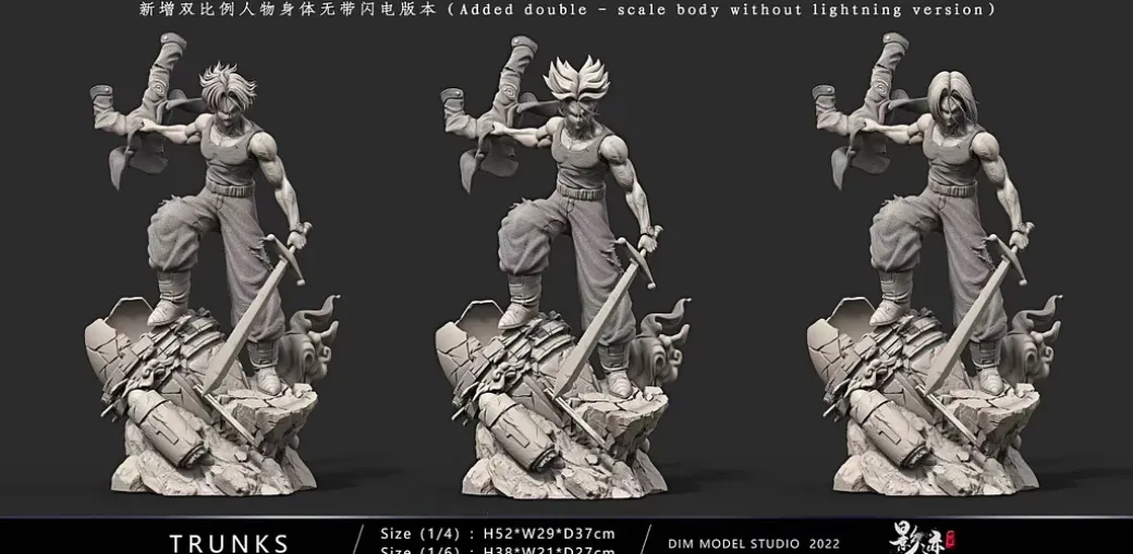 1/6 & 1/4 Scale Future Trunks - Dragon Ball Resin Statue - D-M Studios