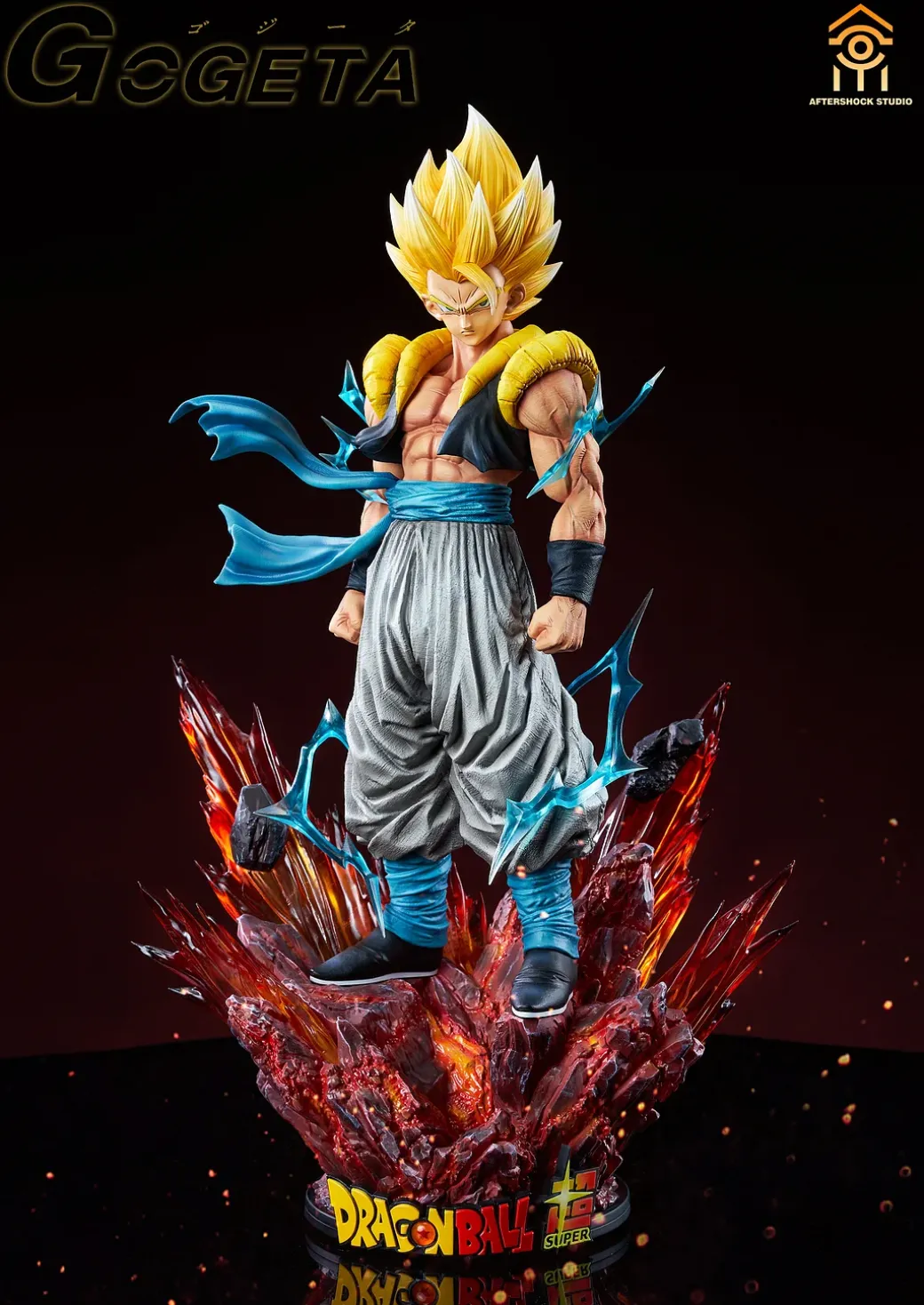 1/6 & 1/4 Scale Gogeta with LED - Dragon Ball Resin Statue - AfterShock Studio