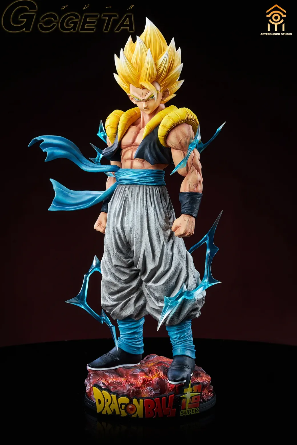 1/6 & 1/4 Scale Gogeta with LED - Dragon Ball Resin Statue - AfterShock Studio