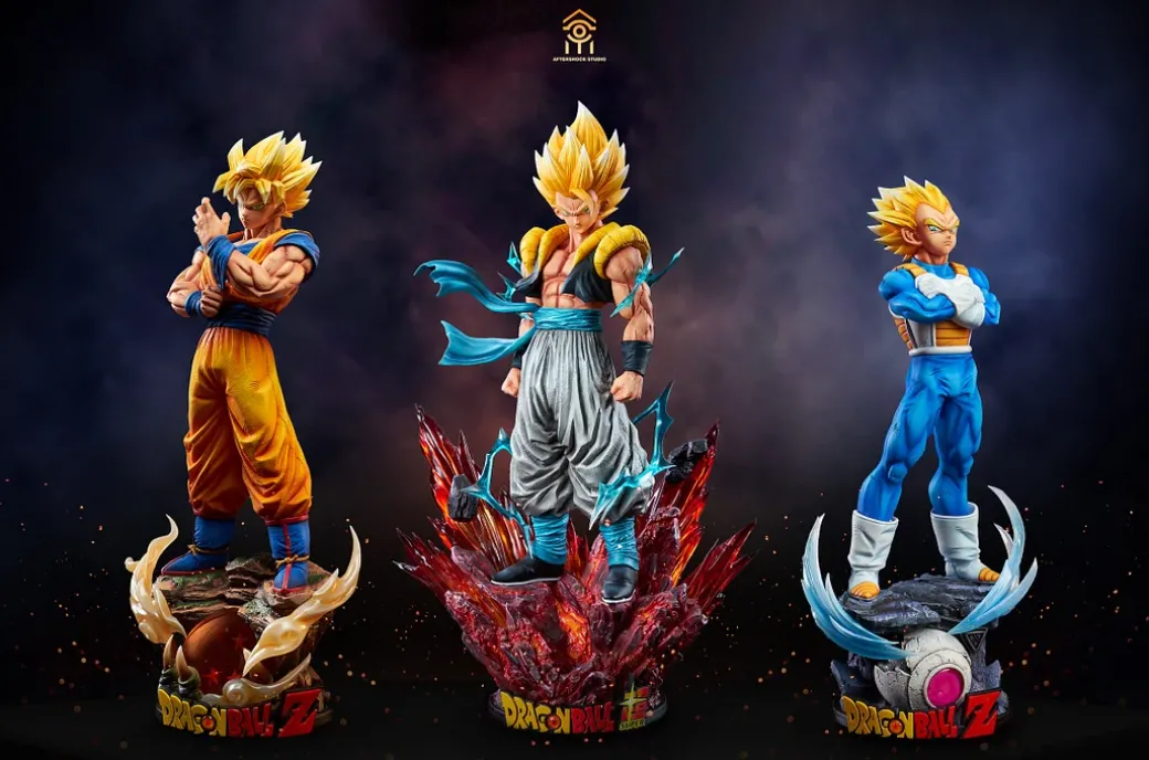 1/6 & 1/4 Scale Gogeta with LED - Dragon Ball Resin Statue - AfterShock Studio