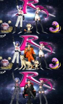 1/8 & 1/20 Scale Jessie & James & Giovanni - Pokemon Resin Statue - STS Studio