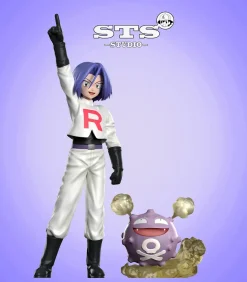 1/8 & 1/20 Scale Jessie & James & Giovanni - Pokemon Resin Statue - STS Studio