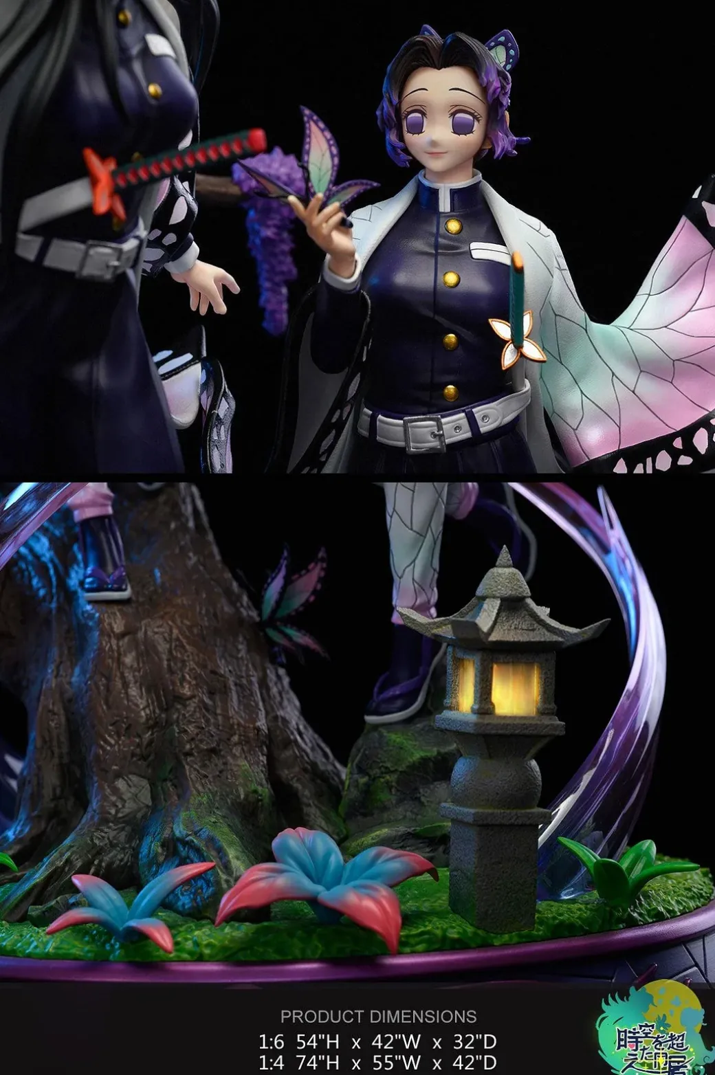 1/4 & 1/6 Scale Kochou Shinobu & Kochou Kanae with LED - Demon Slayer: Kimetsu no Yaiba Resin Statue - Hyperspace Studios