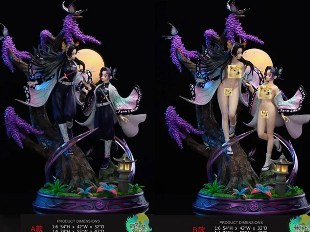 1/4 & 1/6 Scale Kochou Shinobu & Kochou Kanae with LED - Demon Slayer: Kimetsu no Yaiba Resin Statue - Hyperspace Studios