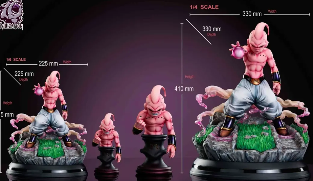 1/6 & 1/4 Scale Little Buu with LED - Dragon Ball Resin Statue - Civilization Studio