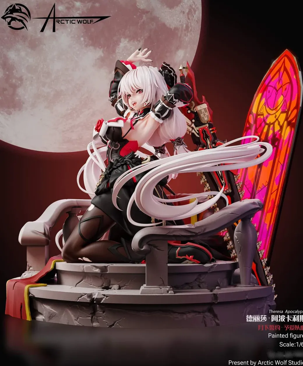 1/6 & 1/4 Scale Luna Kindred - Honkai Impact 3rd Archives Resin Statue - Arctic Wolf Studio