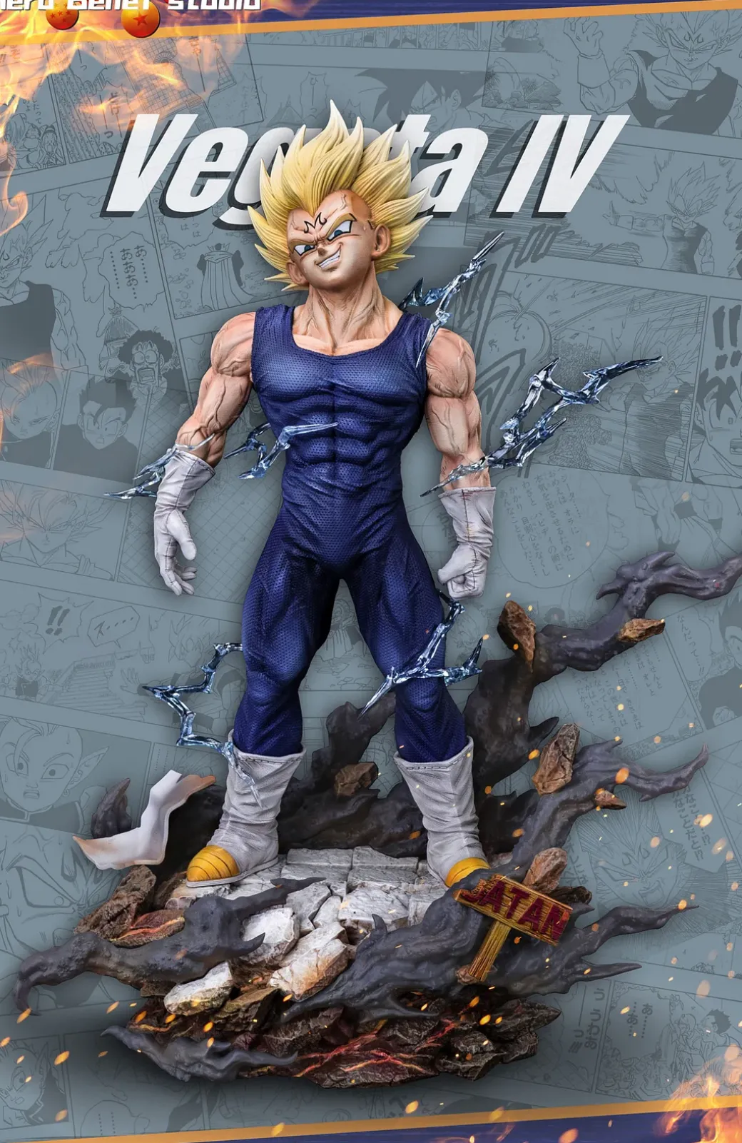 1/6 & 1/4 Scale Majin Vegeta - Dragon Ball Resin Statue - Hero Belief Studios
