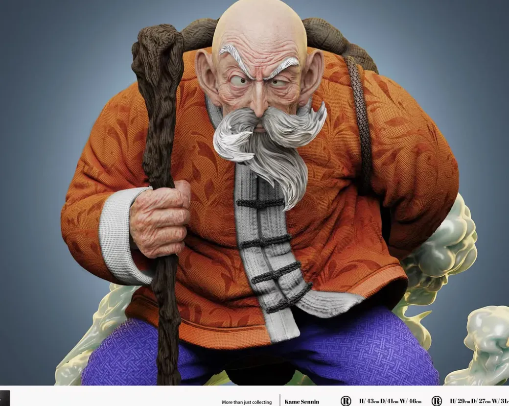 1/6 & 1/4 Scale Master Roshi - Dragon Ball Resin Statue - LAST SLEEP Studios