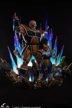 1/6 & 1/4 Scale Nappa & Vegeta with LED - Dragon Ball Resin Statue - Clouds Studios