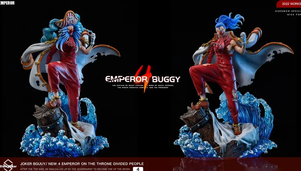 1/6 & 1/4 Scale New Four Emperors Series Buggy the Star Clown - ONE PIECE Resin Statue - ShowMaker Studios