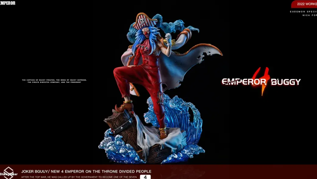 1/6 & 1/4 Scale New Four Emperors Series Buggy the Star Clown - ONE PIECE Resin Statue - ShowMaker Studios