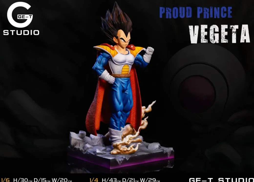 1/6 & 1/4 Scale Prince Vegeta - Dragon Ball Resin Statue - GE-T Studio