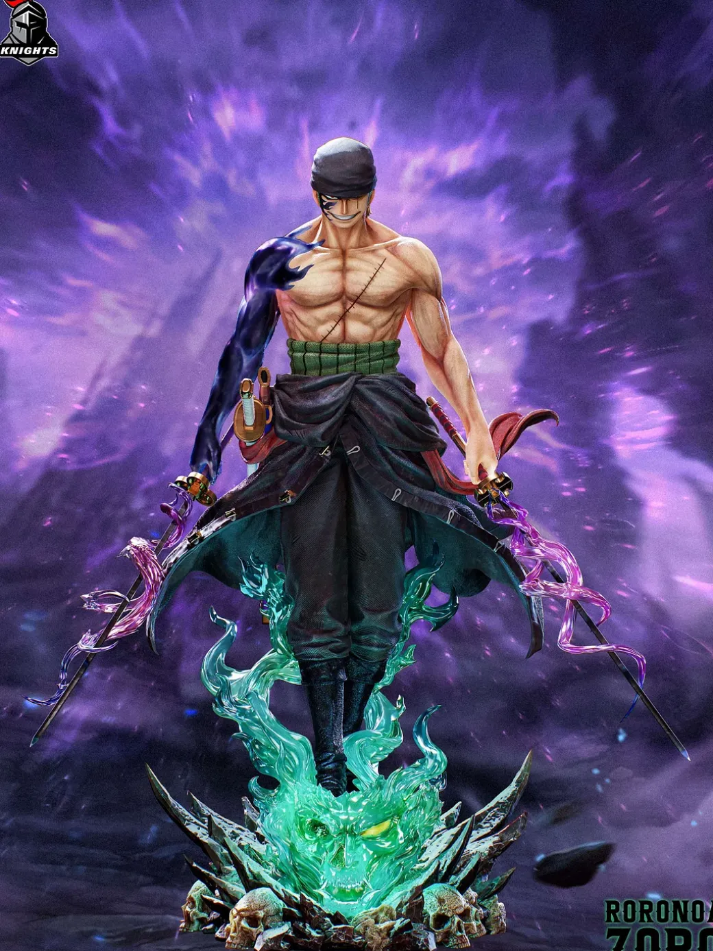 1/6 & 1/4 Scale Roronoa Zoro with LED - ONE PIECE Resin Statue - Temple Studio