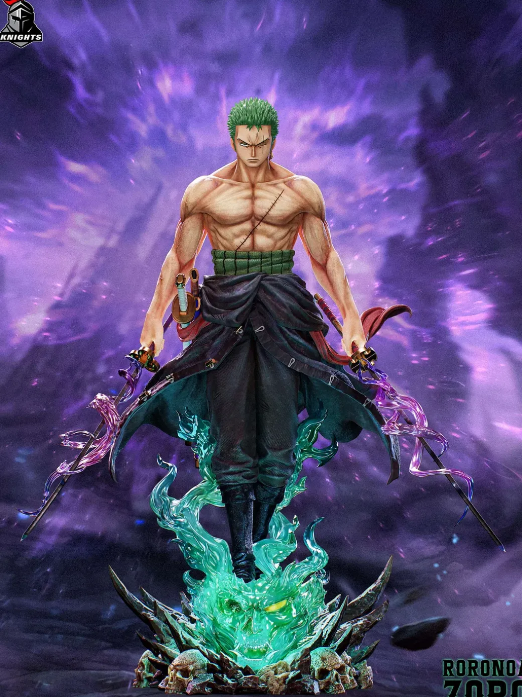1/6 & 1/4 Scale Roronoa Zoro with LED - ONE PIECE Resin Statue - Temple Studio