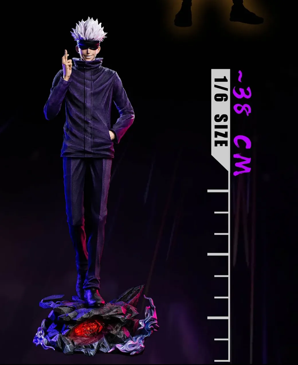 1/6 & 1/4 Scale Satoru Gojo With LED - Jujutsu Kaisen Resin Statue - DiTaiShe Studio