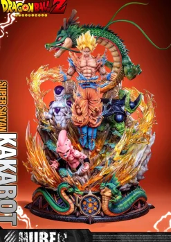 1/6 & 1/4 Scale Son Goku & Three Villains - Dragon Ball Resin Statue - HuBen Studios