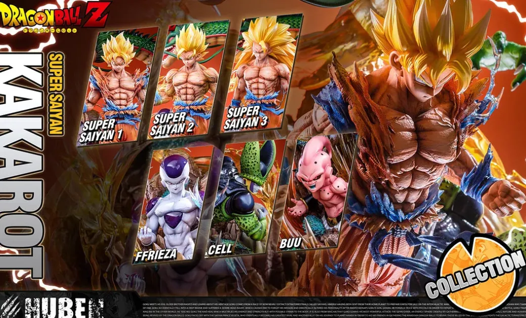 1/6 & 1/4 Scale Son Goku & Three Villains - Dragon Ball Resin Statue - HuBen Studios