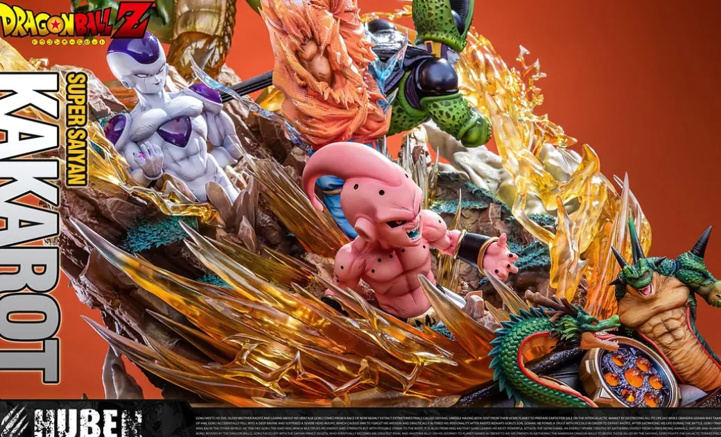 1/6 & 1/4 Scale Son Goku & Three Villains - Dragon Ball Resin Statue - HuBen Studios