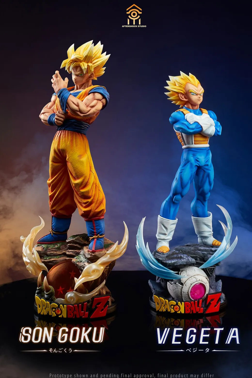 1/6 & 1/4 Scale Son Goku & Vegeta - Dragon Ball Resin Statue - AfterShock Studio