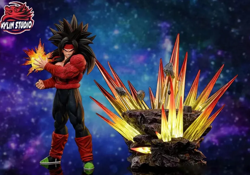1/6 & 1/4 Scale Super Saiyan 4 Bardock with LED - Dragon Ball Resin Statue - Kylin Studio