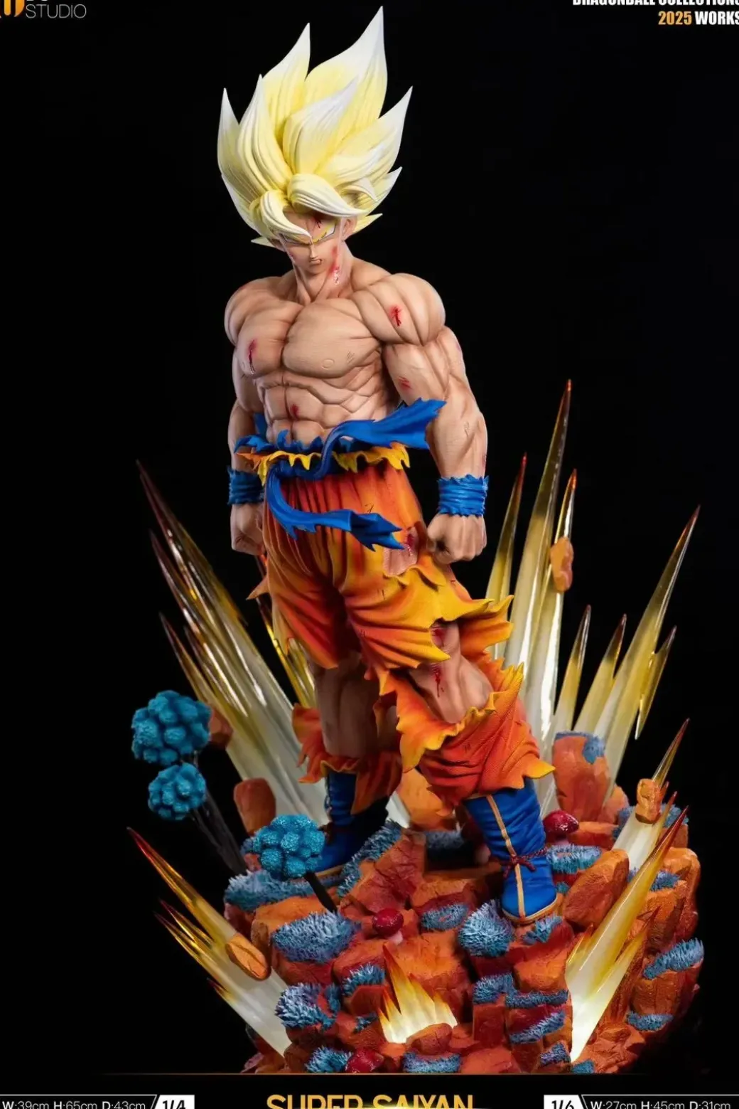1/6 & 1/4 Scale Super Saiyan 1 Son Goku 2.0 with LED - Dragon Ball Resin Statue - Du-Studio