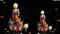 1/6 & 1/4 Scale Super Saiyan 1 Son Goku 2.0 with LED - Dragon Ball Resin Statue - Du-Studio