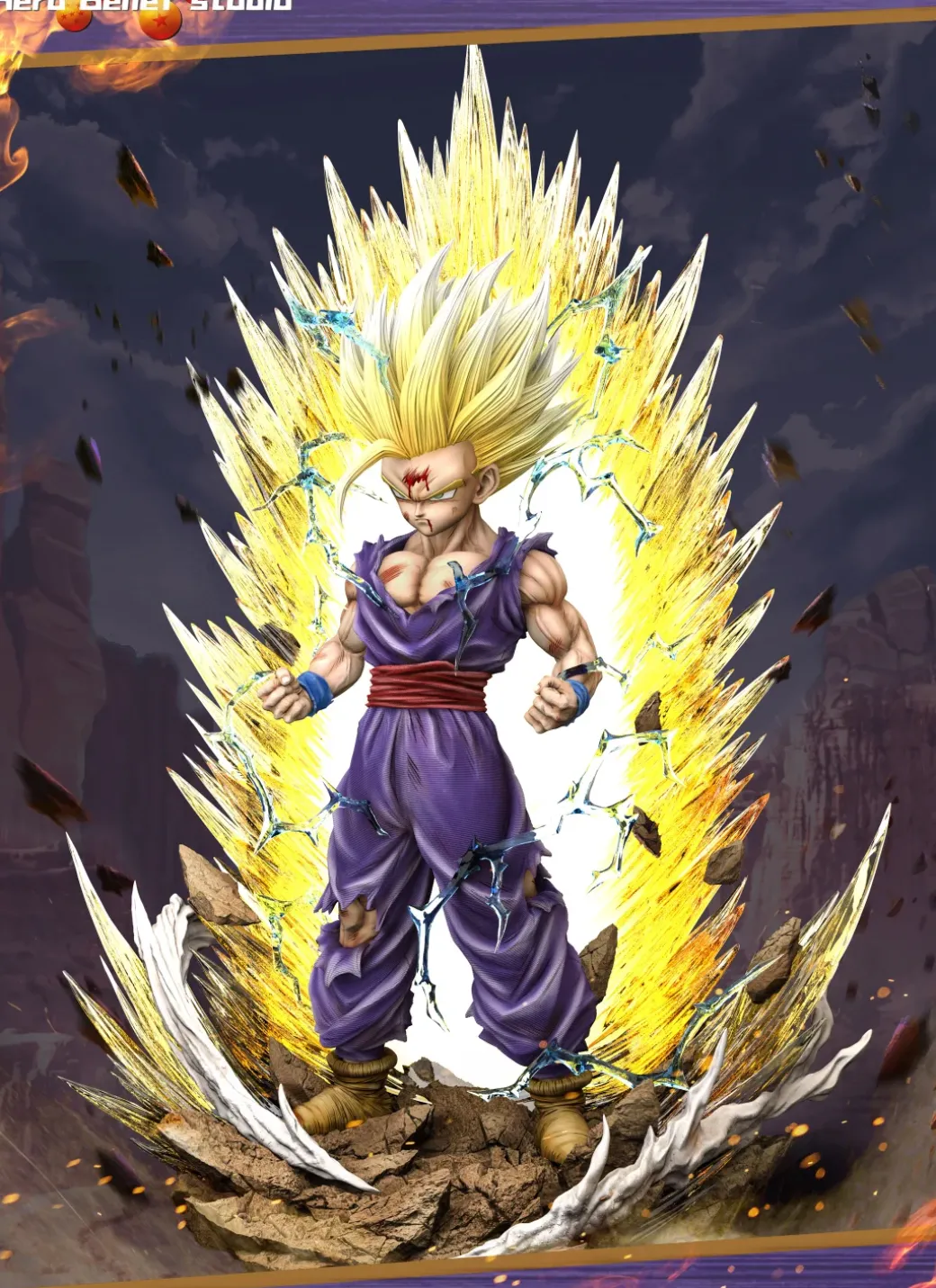 1/6 & 1/4 Scale Super Saiyan 2 Son Gohan - Dragon Ball Resin Statue - Hero Belief Studios